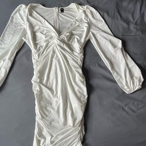 Bodycon rouched bridal dress